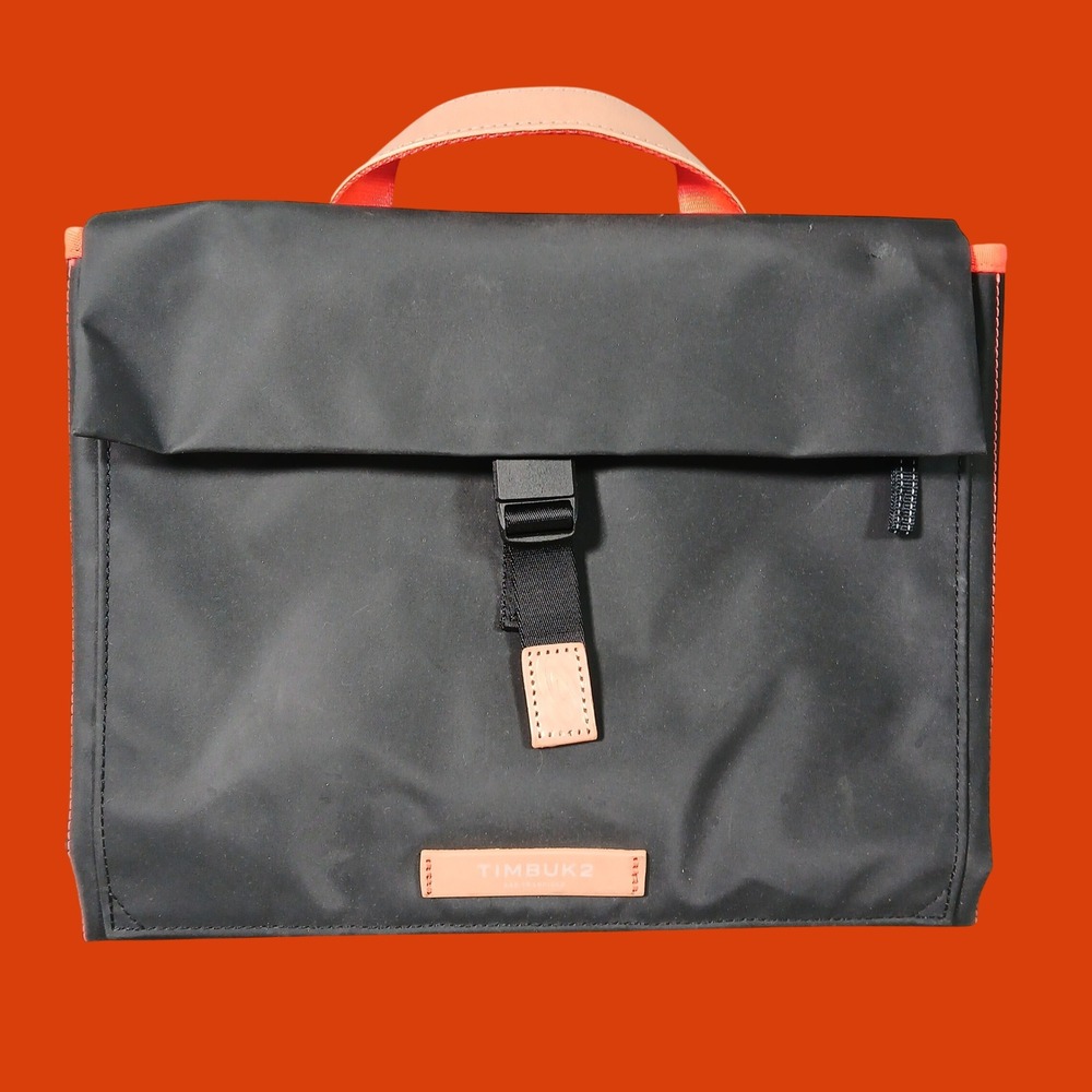 Timbuk2 Stork Swaddle Black Orange Travel Diaper Changing Mat